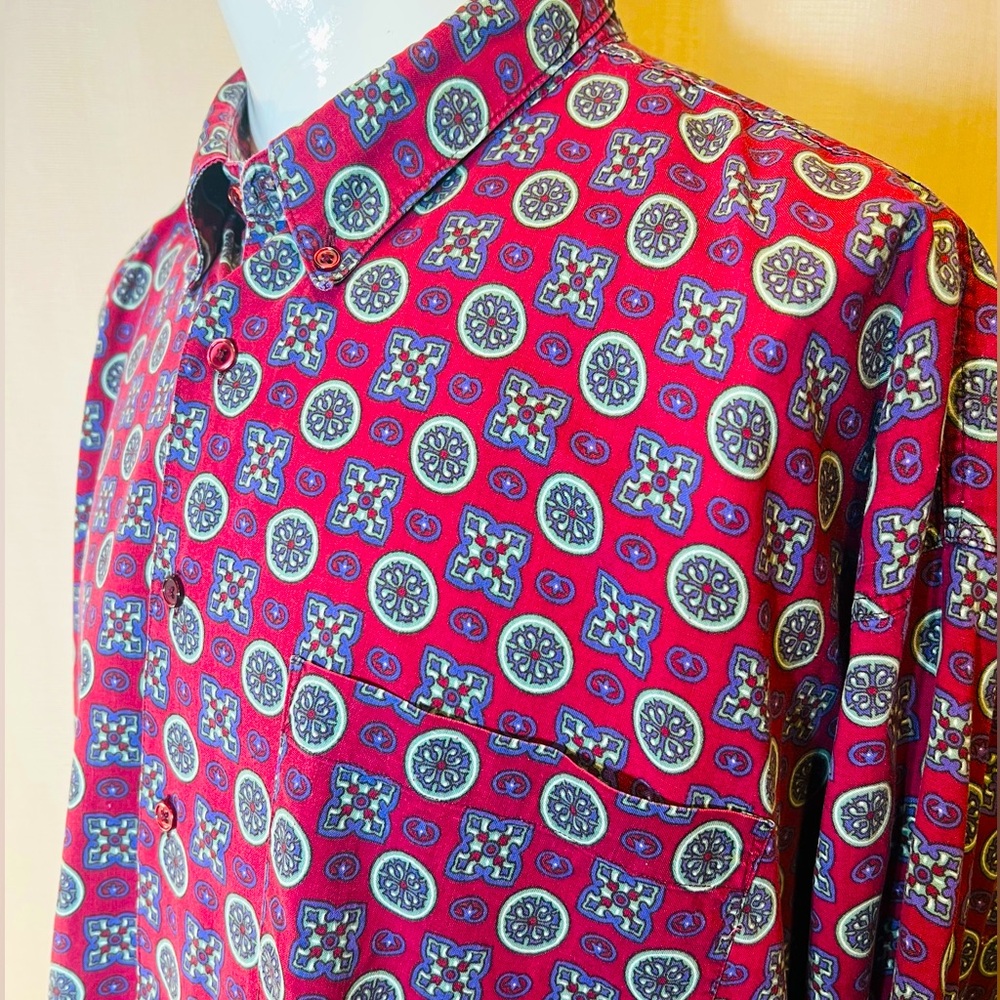 Vintage TODAYS NEWS men’s button down long sleeve shirt size 2X